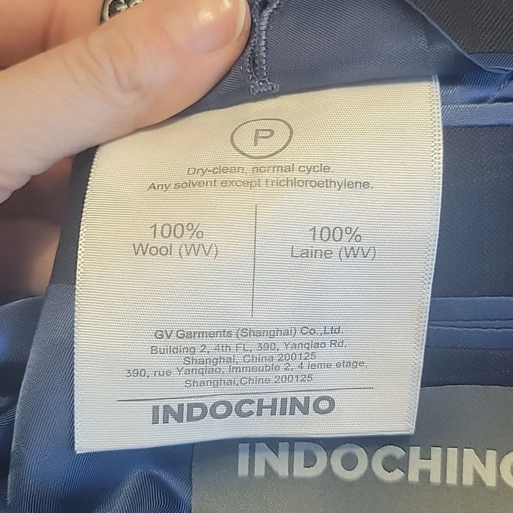 Indochino Navy Wool Blazer 44 Quiet Luxury Custom Bespoke